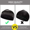 2PCS Silky Stocking Wave Cap for Men, Good Compression Over Durag, Thick Hair Style