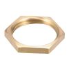 sourcing map G3/4 Lock Nut, Hex Brass Female Locknut for Plumbing 4pcs