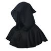 BLESSUME Medieval Hooded Cowl Cross Necklace (Black)(Size: One Size)