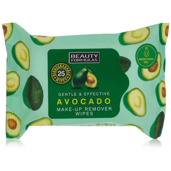 BEAUTY FORMULAS AVOCADO MAKE UP REMOVER WIPES