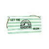 Modern Green and White Small Sign: Let the Adventures Begin