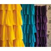 Flamenco ruffle shower curtain color Yellow