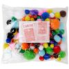 Creation Station Pom Poms Assorted Colours & Sizes (100)