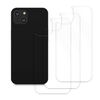 kwmobile Set of 3x Back Covers Compatible with Apple iPhone 14 Plus - Back Screen Protector Pack Transparent Protective Films