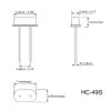 sourcing map DIP Quartz Crystal Oscillators Resonators 10MHz HC-49S Replacements 5 Pcs