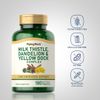 Milk Thistle Dandelion Yellow Dock | 180 Capsules | Complex | by Piping Rock