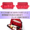 shttown Makeup Pouch, Compact, Lightweight, Cute, Portable, Convenient, Travel, Divider, Organization, Easy to Find, beige