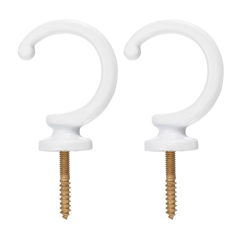 Generico Cigno Lega 2pcs Gancio Tieback Ganci Nappa Muro Porta d'oro