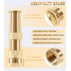 12380 Brass Adjustable Hose Nozzle for Patios Gutters Multiple Spray Pattern