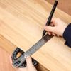 Umei Angle Ruler, Precision Universal Protractor, Industrial Marking Ruler, Movable Angle Ruler, Woodworking Special Angle Measuring Tool (21cm)