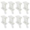 LT Easiyl 8PCS White Curtain Rail End Stops & Caps for Bendable Curved Track