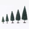 40pcs Model Pine Trees Deep Green Christmas Village HO Scale Railway Layout
