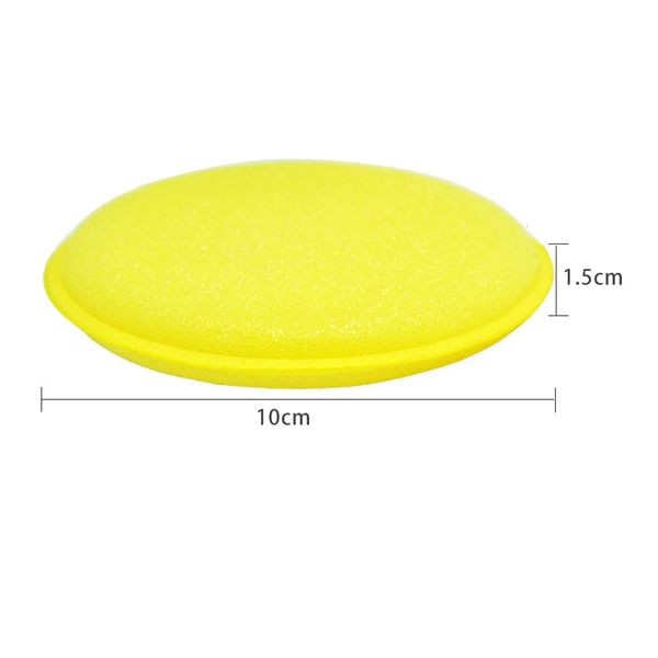 Bowarepro Car Soft Wax Sponge, Diameter 3.9 inches (10 cm), Round Shape Car Wash Sponge, Cleaning Detail, Polishing Pad, Cleaning, Cleaning, Dirt Remover, Polishing, Polishing, Polishing, Increase Gloss, Dry & Water Wipe, High Density Absorbent Sponge, Wa