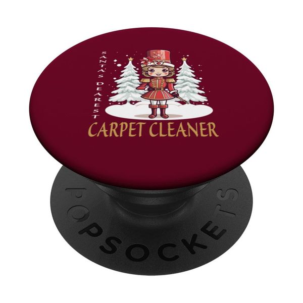 Carpet Cleaner Christmas Classic Female Nutcracker PopSockets Standard PopGrip