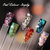 Nail Colour Display" Clear Nail Swatch Sticks, Salon Nail Display Tips, Nail Samples Sticks for Nail Art Design Nail Practice | Fan Shape, with Metal Ring, Pack of 50