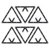 VGEBY 6Pcs Billiards Triangle Ball Rack, Ball Holder Positioning Billiard Table Pool Cue Accessory