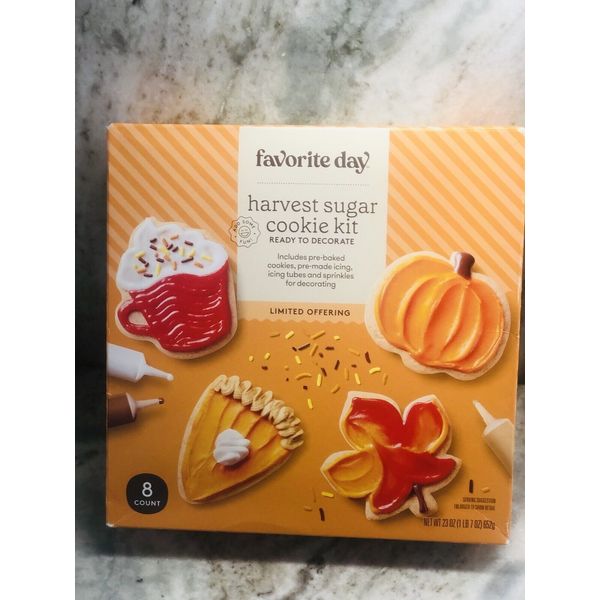 Favorite Day. New-Ready To Decorate Harvest Sugar  Cookie Kit. 23oz. See Below