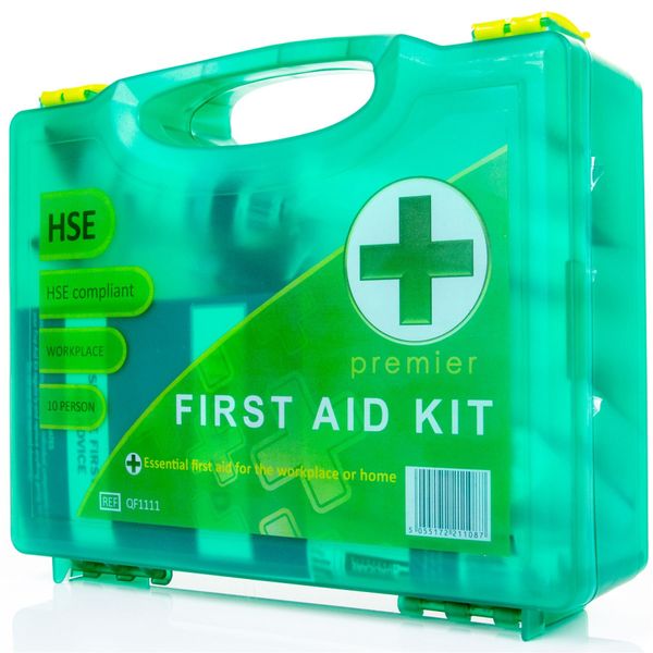 HSE Approved Wall Mountable Hard Case First Aid Kit 1-10 Person