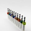Ten Size Solid Carbide Drill Bit Set .1024" - .114" 2.60mm-2.90mm