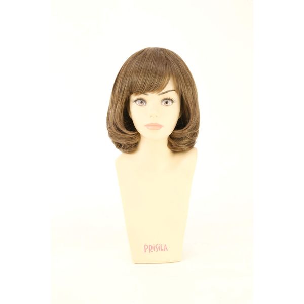 Priscilla A-664 All Wig Classical Bob Heat Resistant TDB Dark Brown