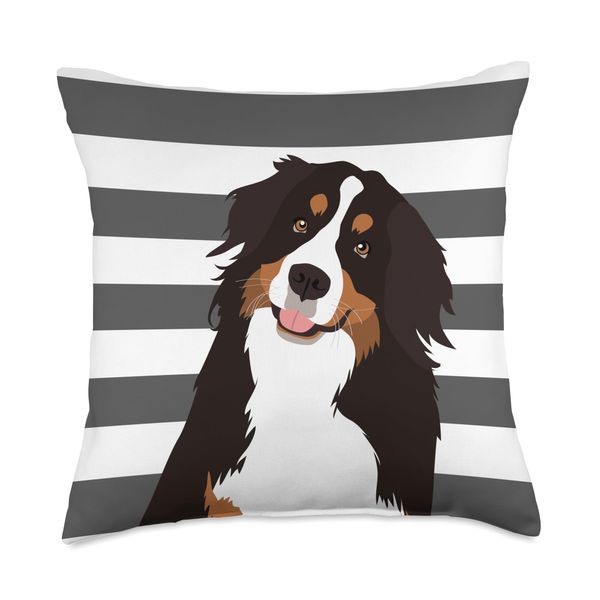 Bernese Mountain Dog Lover Gift Throw Pillow