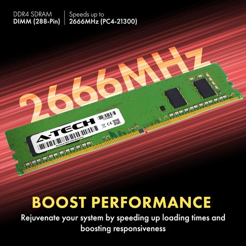 A-Tech 4GB RAM for Dell Alienware Aurora R9 Gaming Desktop | DDR4 2666MHz PC4-21300 DIMM 1.2V 288-Pin Non-ECC UDIMM Memory Upgrade