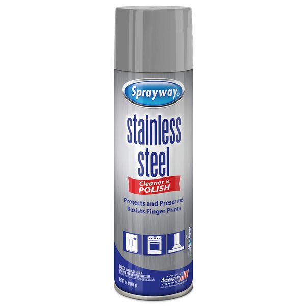 Sprayway Water-Based Stainless Steel Cleaner, 15 Fl Oz (Pack of 1)