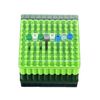 LUERFLEX PP PC Cryogenic Microcentrifuge Tubes Storage Boxes with Lids (PC(-196℃/-320℉), 2ML-100Wells)