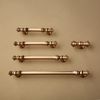 Coinkoly 10 Pack Champagne Bronze Cabinet Handles - Single Hole T Bar Drawer Knobs - Cupboard & Wardrobe Knobs UK0001