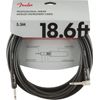 Fender Professional Series Instrument Cable 18.6ft,5.5m, Engineered to Avoid Twisting, Straight-to-Angle Connectors, Black