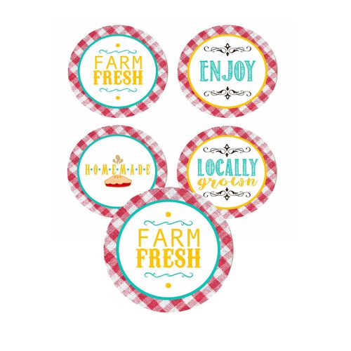 Silly Goose Gifts Farmers Market Themed Party Invitations Supply Decor (Favor Stickers)