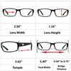 TruVision Readers Reading Glasses - 9504HP - SINGLE - Black - 1.75