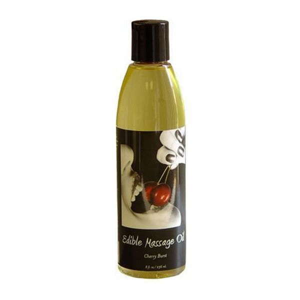 Earthly Body Edible Massage Oil Cherry Burst 8oz