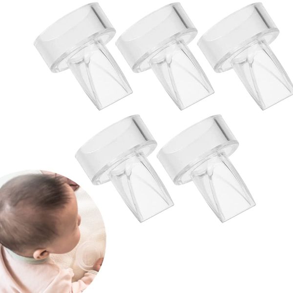 FZGLHQQ 5 Pcs Duckbill Valves Transparent Anti Backflow Durable Safe Healthy Replace Breast Pump Parts Silicone Diaphragm Breast Pump Electric Breast Pump Parts