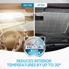 Car Windshield Sun Shade Matte White Front Window Shades Guard Against UV Rays