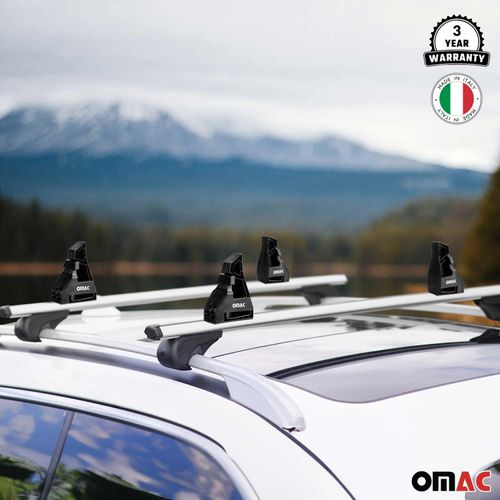 OMAC Load Stopper for Roof Rack Cross Bar Adjustable Load Stops Hook 4 Pcs