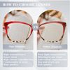 Dolarosey Blue Light Blocking Reading Glasses 3 Pack Women Large Frame Computer Reader (3.5)