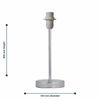 Polished Chrome Table Lamp or Bedside Light Base, Modern Design, Height 26cm, Base Only, LED Compatible