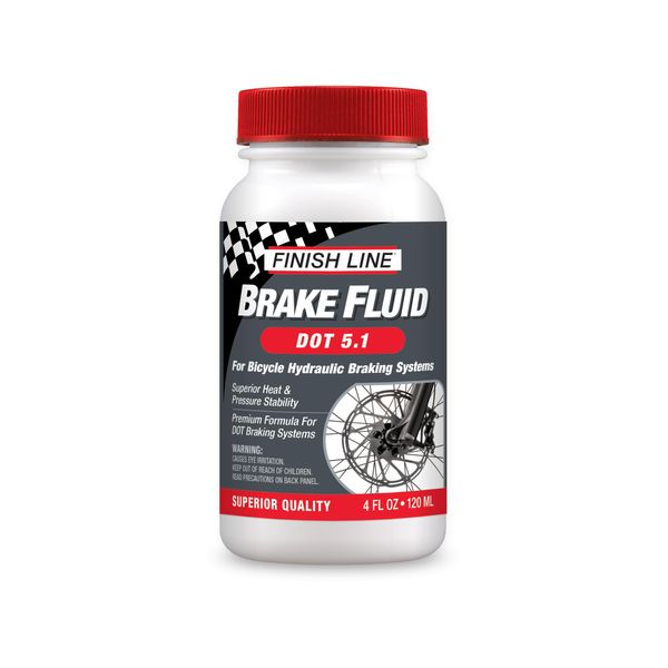 FINISH LINE High Performance DOT 5.1 Brake Fluid, 4-Ounce, White
