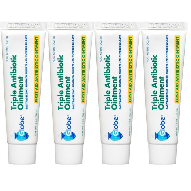 First Aid Triple Antibiotic Ointment 1oz - - 4 Tubes  (Total 4 oz received)