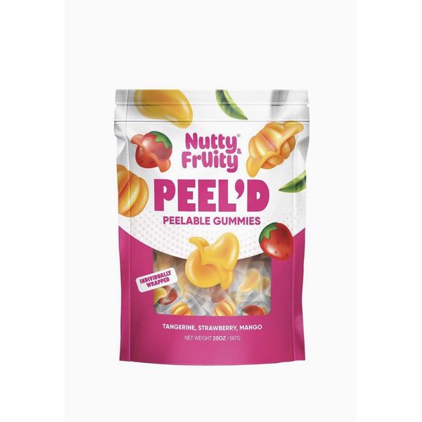 Nutty & Fruity Individually Wrapped Peelable Gummies, 20 oz. assorted Flavors