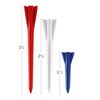 IZZO Golf Plastic Golf Tees, 1.5 Inch, Red/White/Blue, 100 Pack