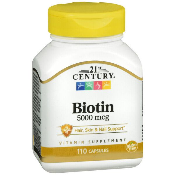 21ST CENTURY BIOTIN 5000 MCG CAPLETS 110 CT