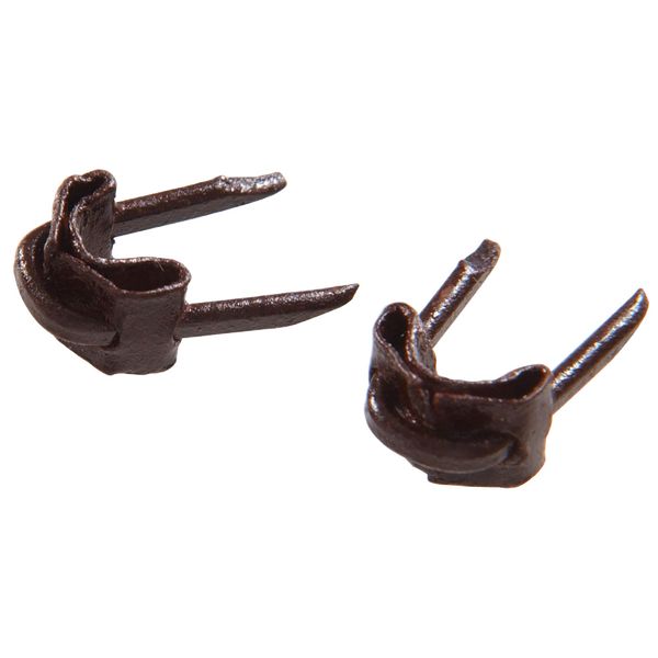 Hillman 122652 Insulated Staples, 5 x 1/2", Brown