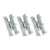 Solid Cast Brass H-Shape Flush Mounted Cabinet Hinges with Screws Pack of 3
