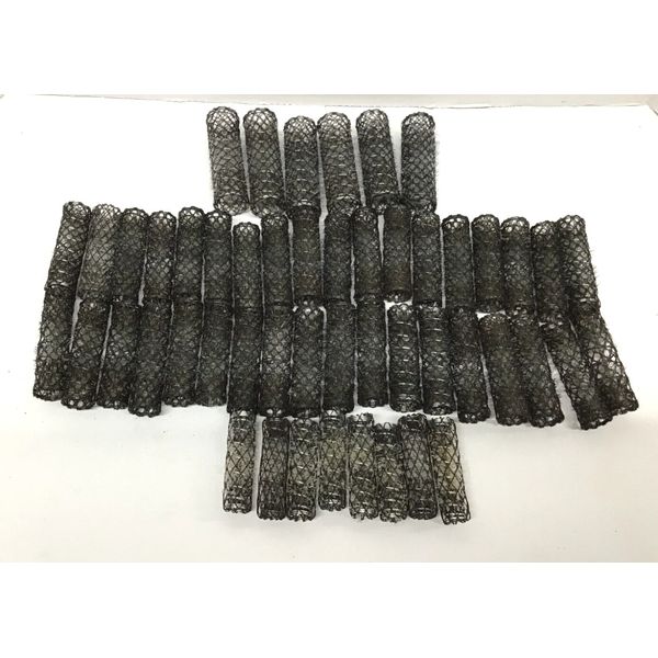 Wire Brush Rollers Black Vintage Lot of 50 with Pics