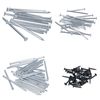 AB Tools 124pc Nail Assortment Flat and Domed Head Panel Pins Carpentry Wood Plasterboard