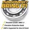(2 Pk) Double Stack Pulley Bearing Kit for John Deere TCA15768 TCA13237 w/C3