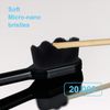 8 Pieces Soft Toothbrush Micro Nano Extra Soft Bristles Manual Soft Toothbrush with 20,000 Bristles for Teeth Oral Gum Recession Adults Kids Child (Black, White, Pink, Green Handle with Black Bristle)
