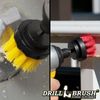Drill Brush Drill Driven Indoor / Outdoor Brush Set - Shower Door Tracks - Deck